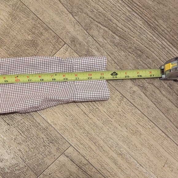 Ralph Lauren LRL Mens 16-32/33 Red White Check Button-Down Dress Shirt Classic - Picture 8 of 10